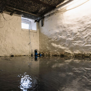 standing water in a basement