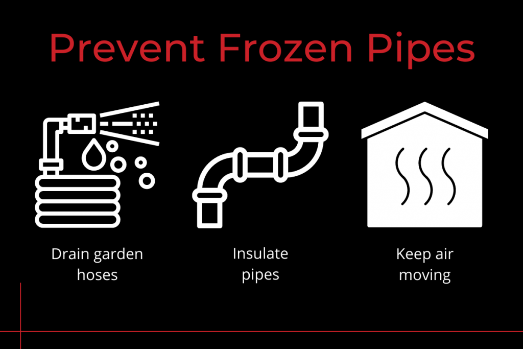 tips to prevent frozen pipes