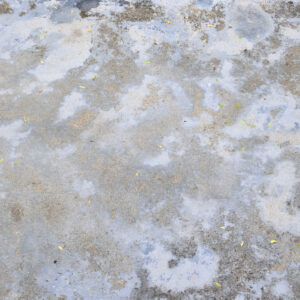 water damaged concrete floor