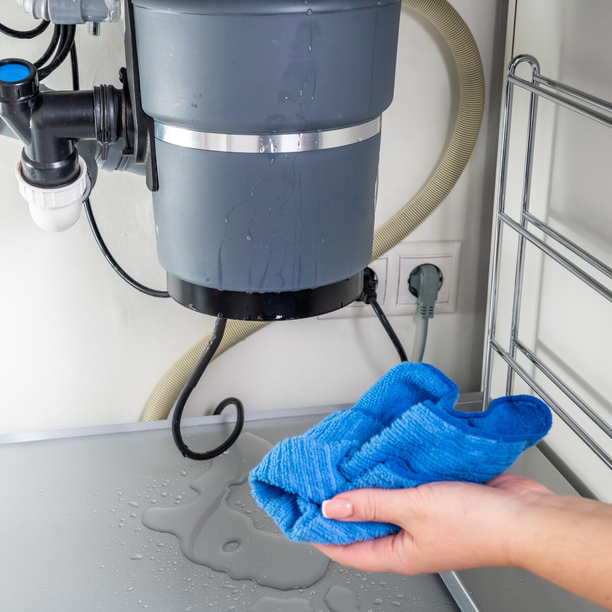leaking garbage disposal